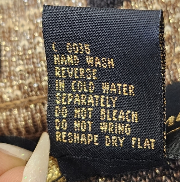 LISA Original Women's Leopard Print Zip Up Knit Jacket Shoulder Pad Cardigan, MD - Picture 10 of 16